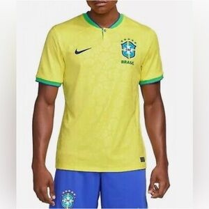 NWT Nike Yellow and Green Brazil Jersey